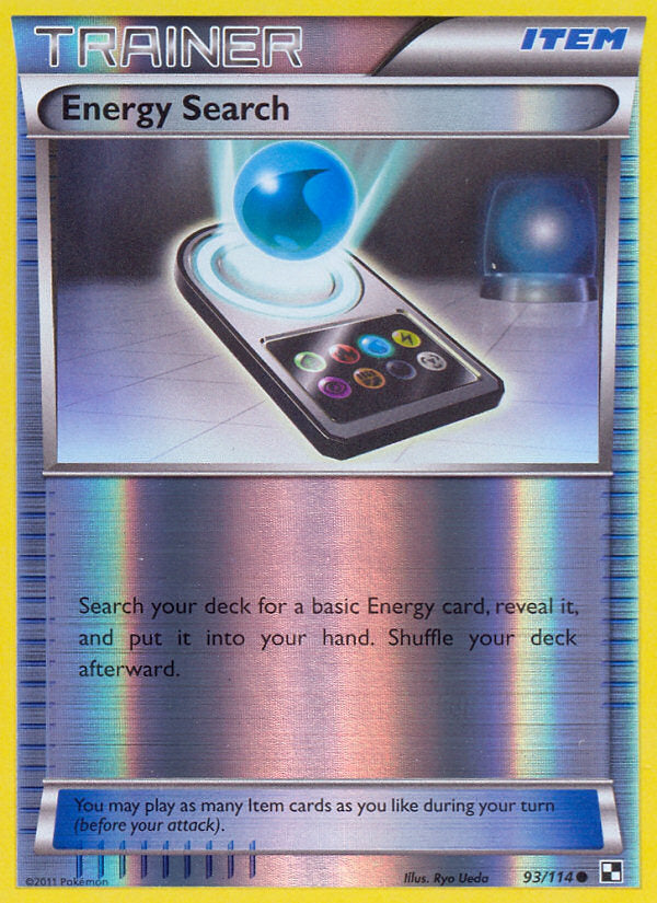Black & White Energy Search #93/114 reverse holo